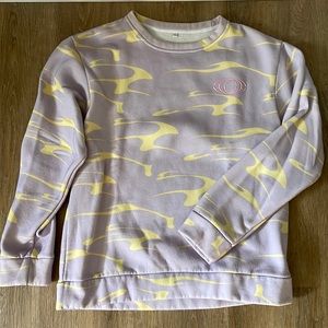 NEW Charli XCX Official Merch Unisex Oversized Sweatshirt - Purple & Yellow
